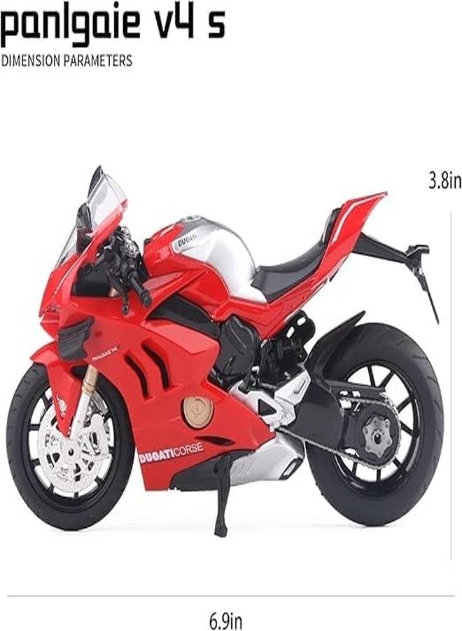 Carryze Premium Super Sport Racing Bike Die-Cast Model | Ducati Corse Inspired Heavy Metal Motorcycle | High-Detail Wheels, Racing Design & Realistic Finish - Image 5
